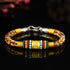 Turquoise Silver Buckle Multicolored Rope / 18cm
