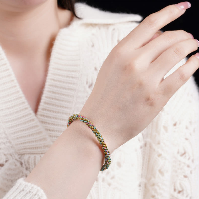KarmaRipple's Colorful Rope Fortune Handcrafted Woven Child Adult Bracelet p8