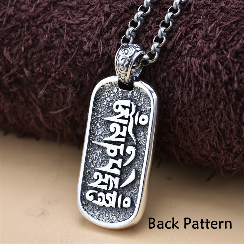 KarmaRipple's 925 Sterling Silver Zakiram Goddess of Wealth Om Mani Padme Hum Peace Pendant Necklace p4