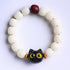 Ebony Wood Lucky Cat&Bodhi Seed(Wrist Circumference 14-16cm)