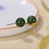 8mm Cyan Jade-Gold