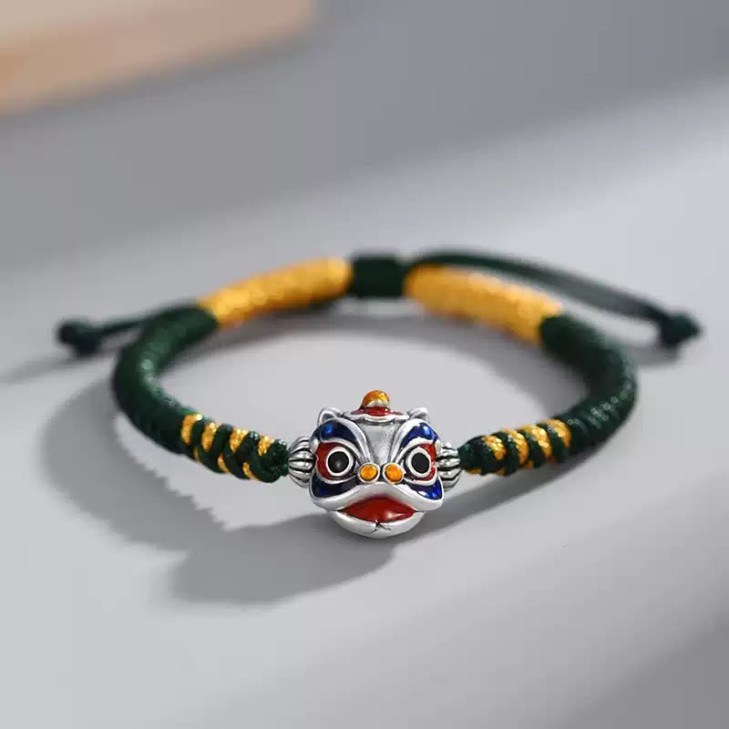 KarmaRipple's Handmade Dancing Lion Fortune Woven String Bracelet p16