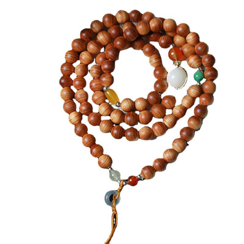 KarmaRipple's Tibetan Rosewood Mala Balancing Pendant Bracelet p8