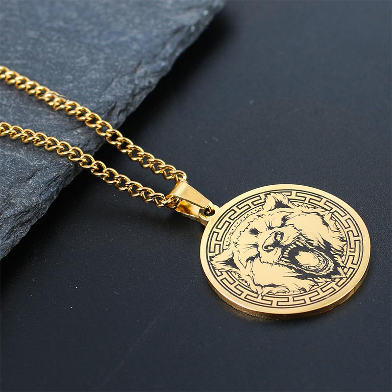 KarmaRipple's Animal Titanium Steel Chain Pendant Protection Necklace p7