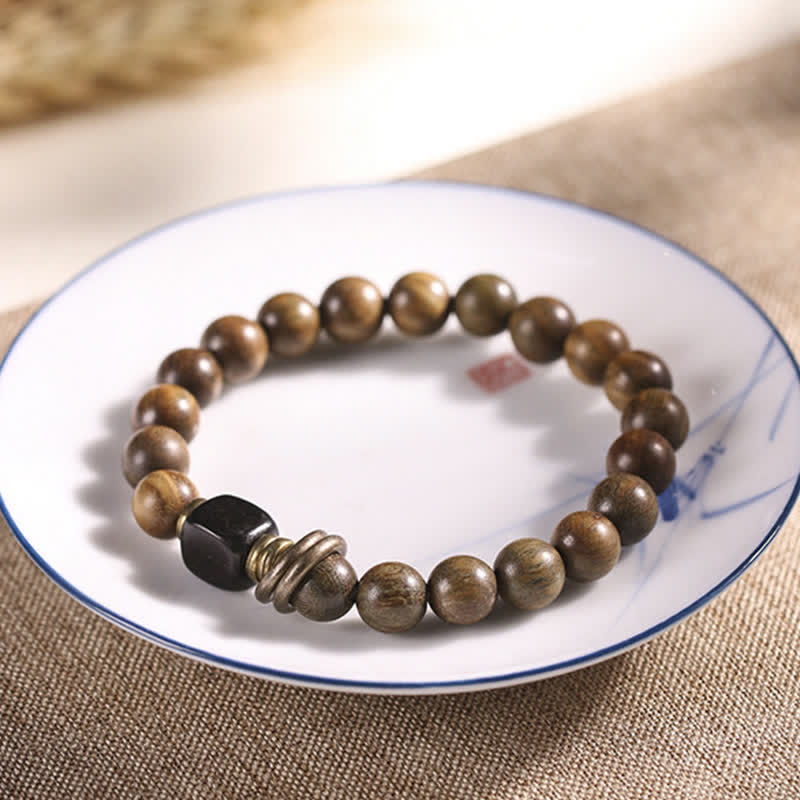 KarmaRipple's Tibetan Green Sandalwood Gemstone Soothing Peace Bracelet p9