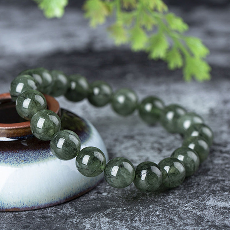 KarmaRipple's Authentic Green Gemstone Blessing Wealth Bracelet p15