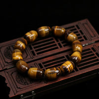 KarmaRipple's Authentic Tiger Eye Stone Integrity Willpower Bracelet