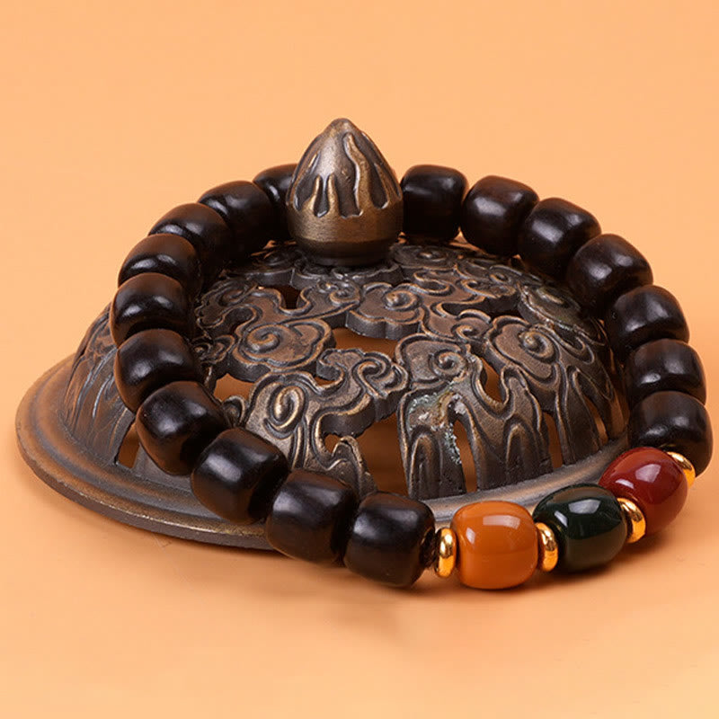 KarmaRipple's Ebony Wood Rosewood Peace Balance Bracelet p5