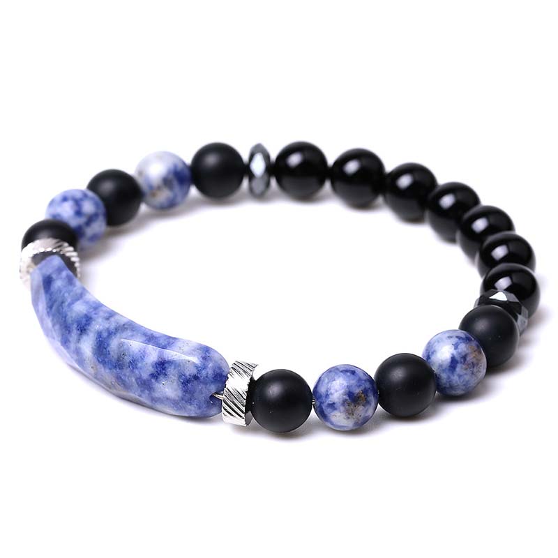 KarmaRipple's Authentic Gemstone Blue Aventurine Balancing Bracelet p1