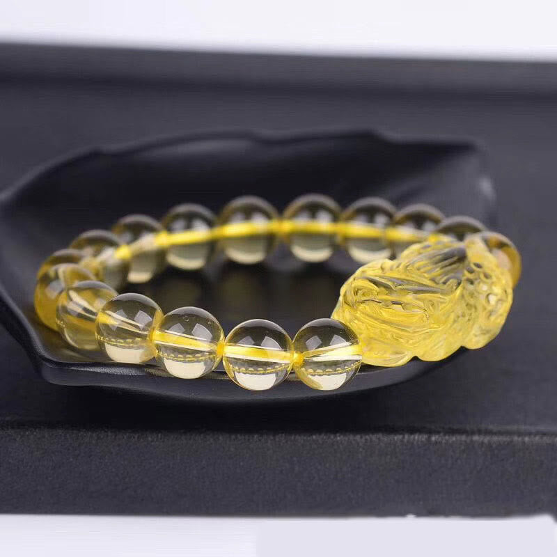 KarmaRipple's Authentic Citrine Pi Xiu Stretch Bracelet p2