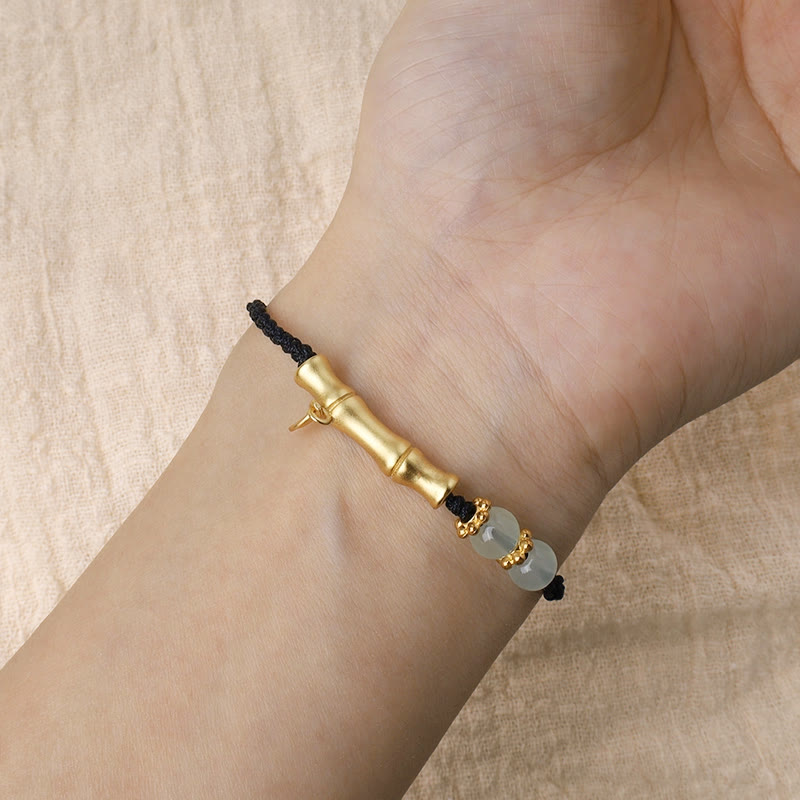 KarmaRipple's Bamboo Design Fortune Strength Woven Bracelet p12
