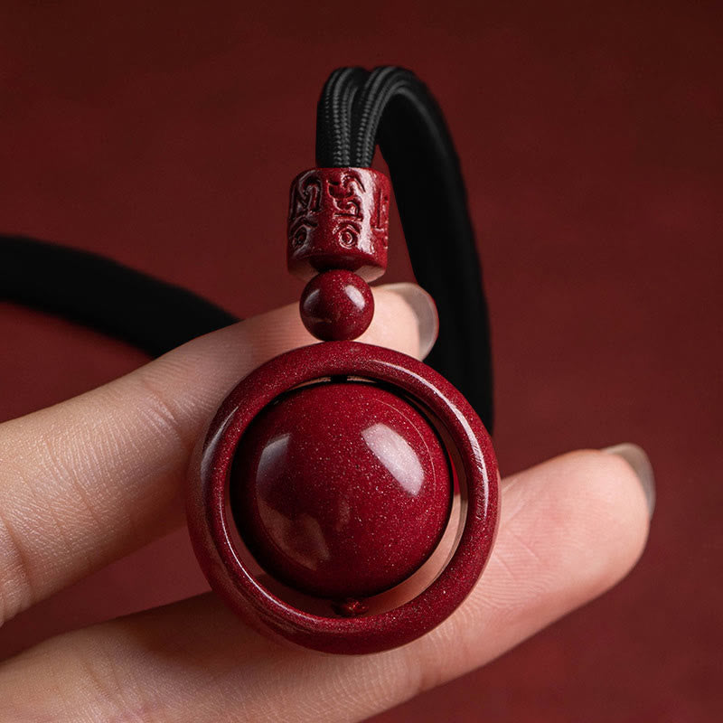 KarmaRipple's Cinnabar Om Mani Padme Hum PiXiu Blessing Fortunate Bead Pendant Necklace p24