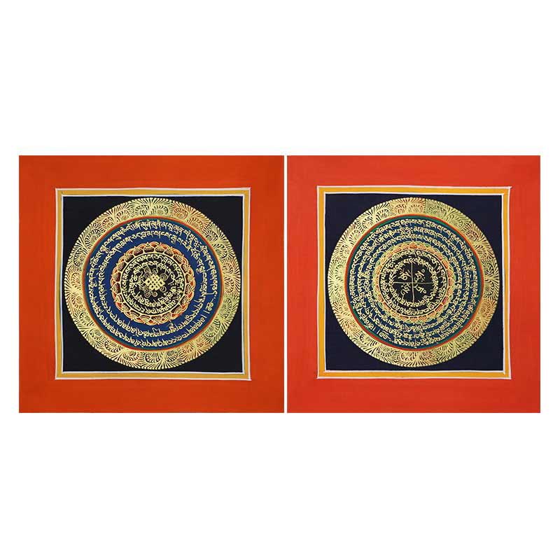 KarmaRipple's Tibetan Handmade Thangka Painting Spiritual Blessing Blind Box Random Color Pattern p27