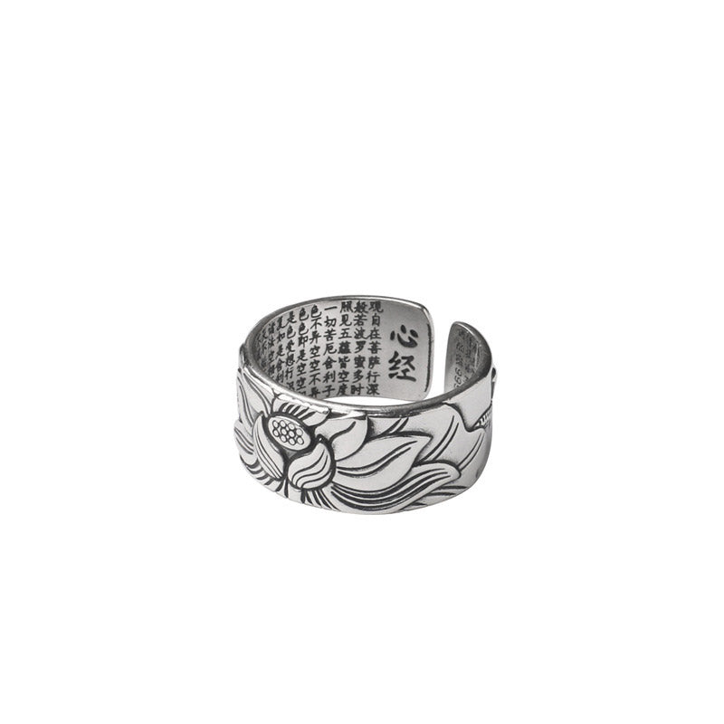 KarmaRipple's Tibetan Lotus Ivory Bronze Enlightenment Ring p7