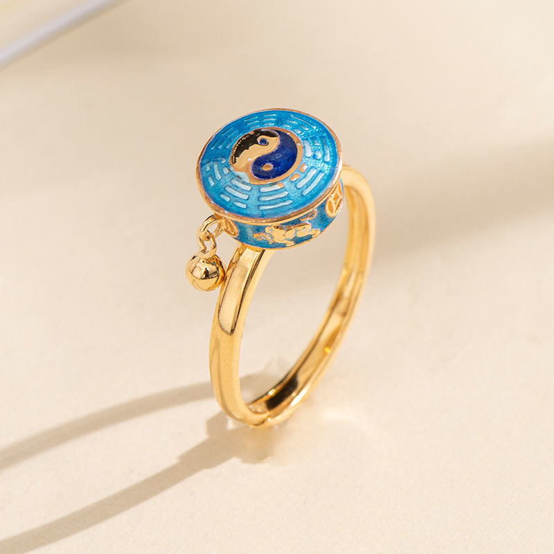 KarmaRipple's Yin Yang Bronze Fortune Wealth Rotatable Ring p3