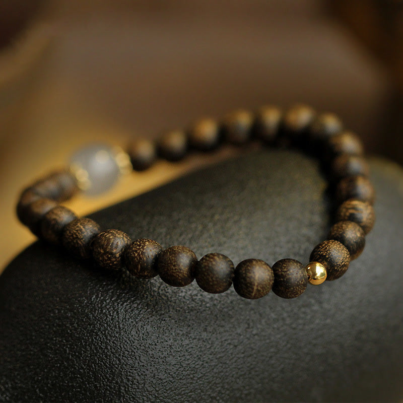 KarmaRipple's Agarwood Jade Strength Calm Bracelet p7