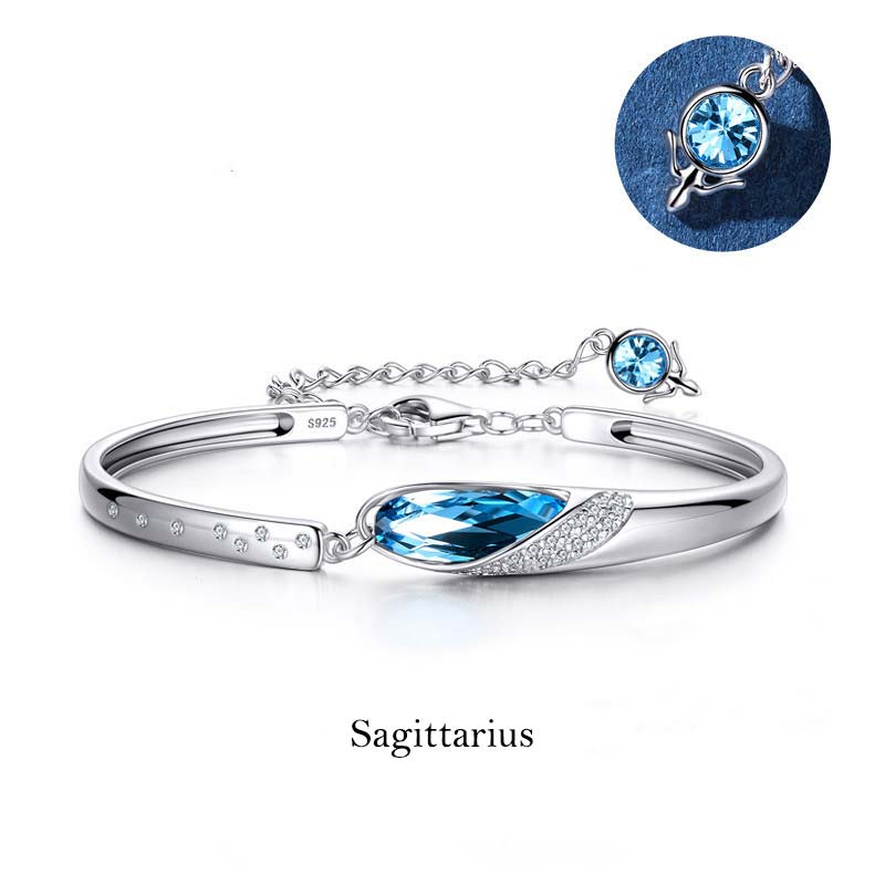 KarmaRipple's 925 Silver Plated Bronze 12 Constellations of the Zodiac Talisman Bracelet p11