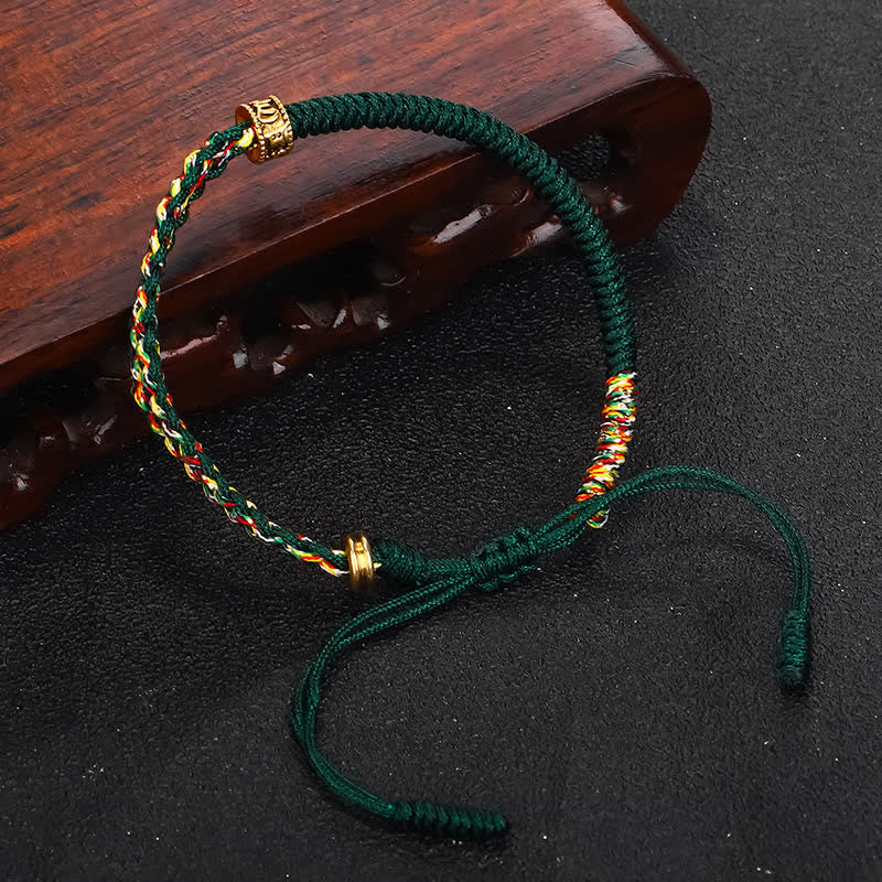 KarmaRipple's Om Mani Padme Hum Protection Fortune String Bracelet p11