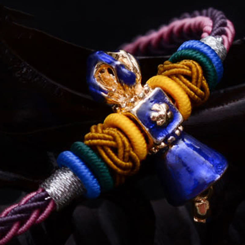 KarmaRipple's Tibetan Handmade Dorje Vajra Strength Eight Threads String Bracelet p3