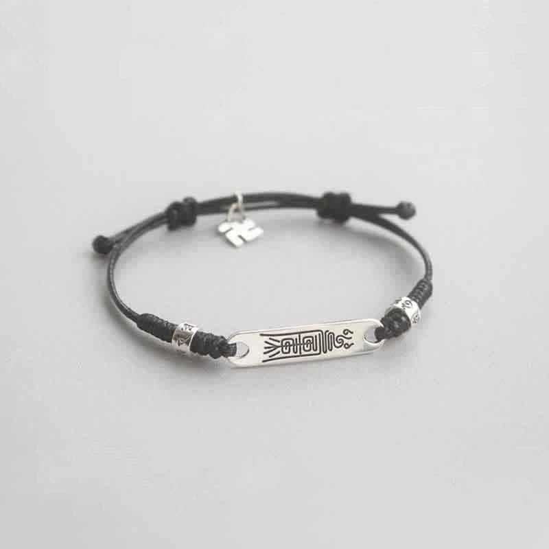 KarmaRipple's 925 Sterling Silver Red String Fortune Strength Braid Bracelet p12