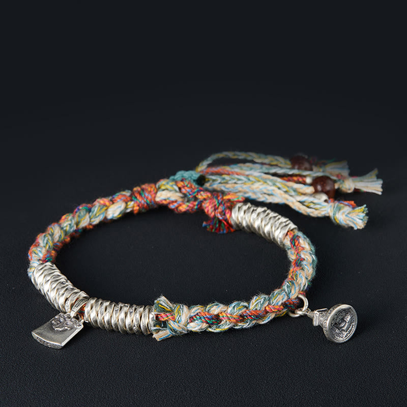 KarmaRipple's 925 Sterling Silver Handmade Protection Multiple Strands Bracelet p15
