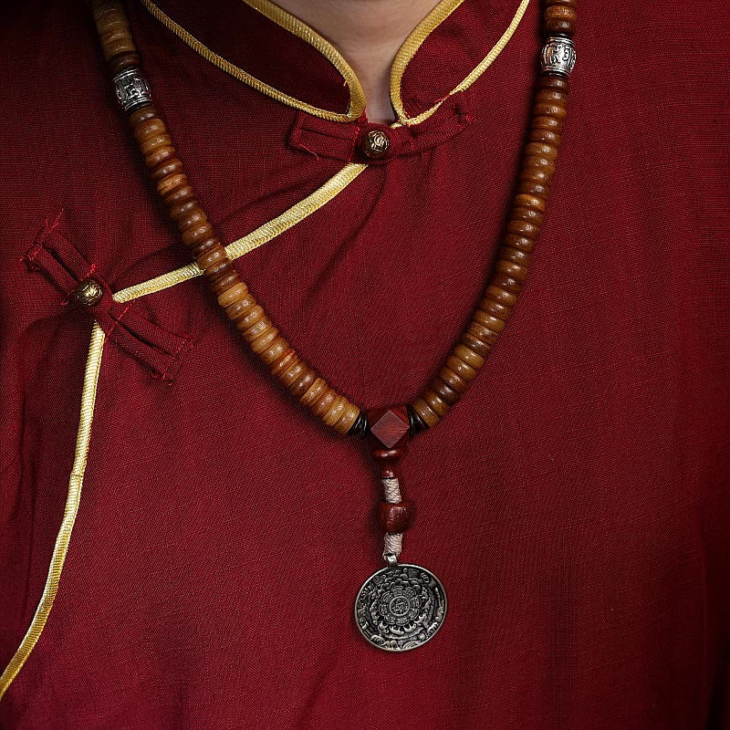 KarmaRipple's Tibetan 108 Mala Beadwork Yak Bone Dzi Bead PiXiu Nine Palaces Eight Diagrams Balance Bracelet p13