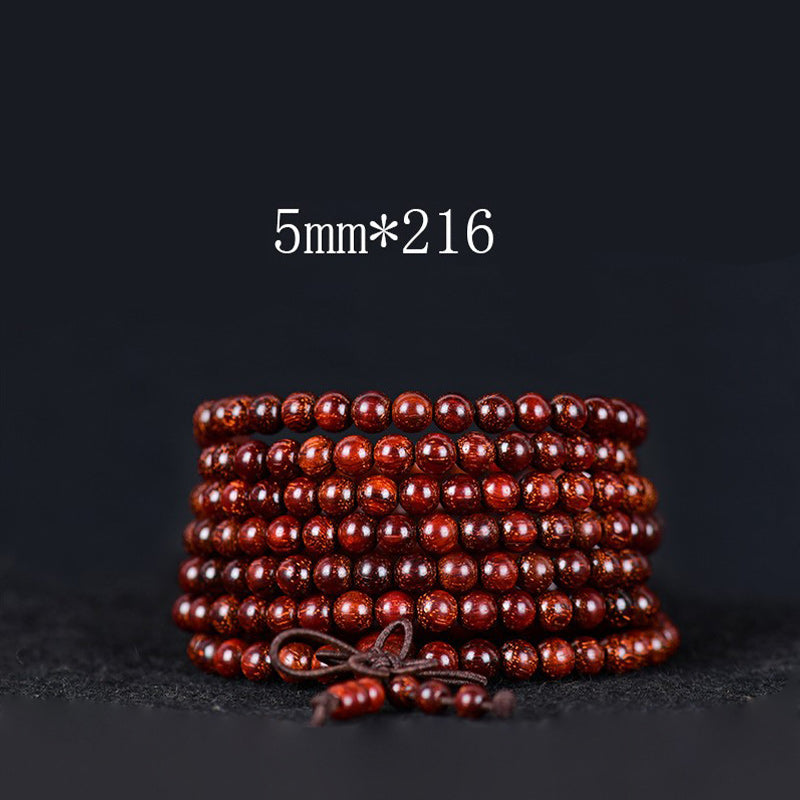 KarmaRipple's Tibetan Small Leaf Red Sandalwood Balance Bracelet p24