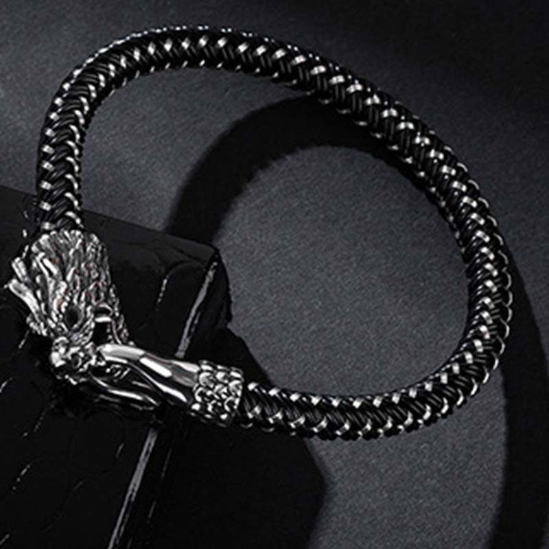 KarmaRipple's Dragon Titanium Steel Protection Fortune Bracelet p19
