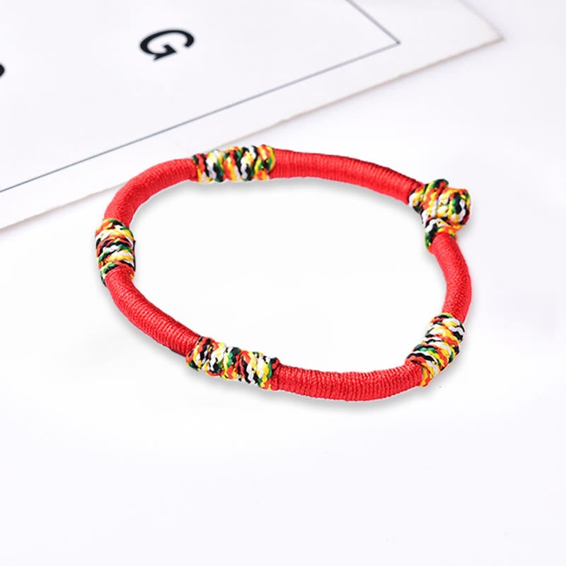 KarmaRipple's Tibetan Handmade Colorful King Kong Weave Fortunate Protection Braid String Bracelet p23