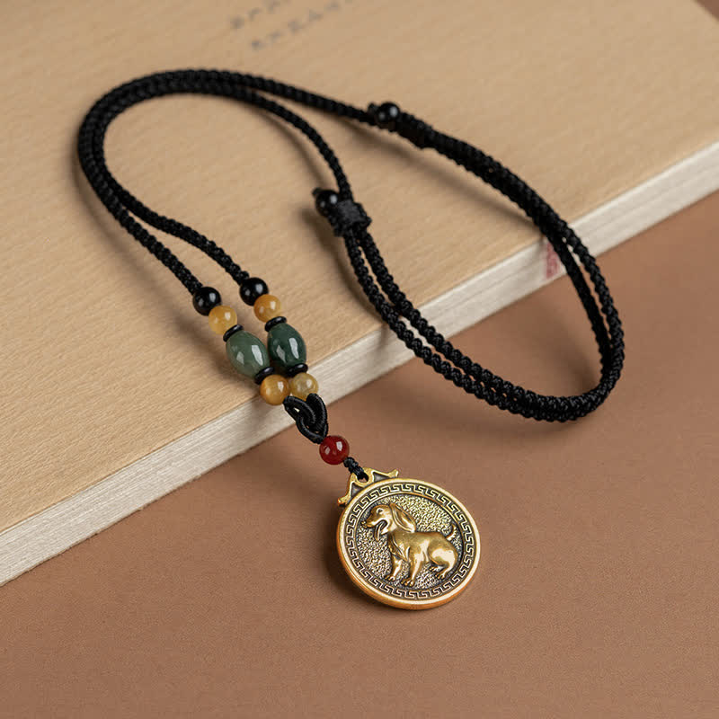 KarmaRipple's 12 Chinese Zodiac Blessing Wealth Fortune Pendant Necklace p11