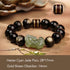 Gold Sheen Obsidian Cyan Jade Pixiu-14mm(Men)