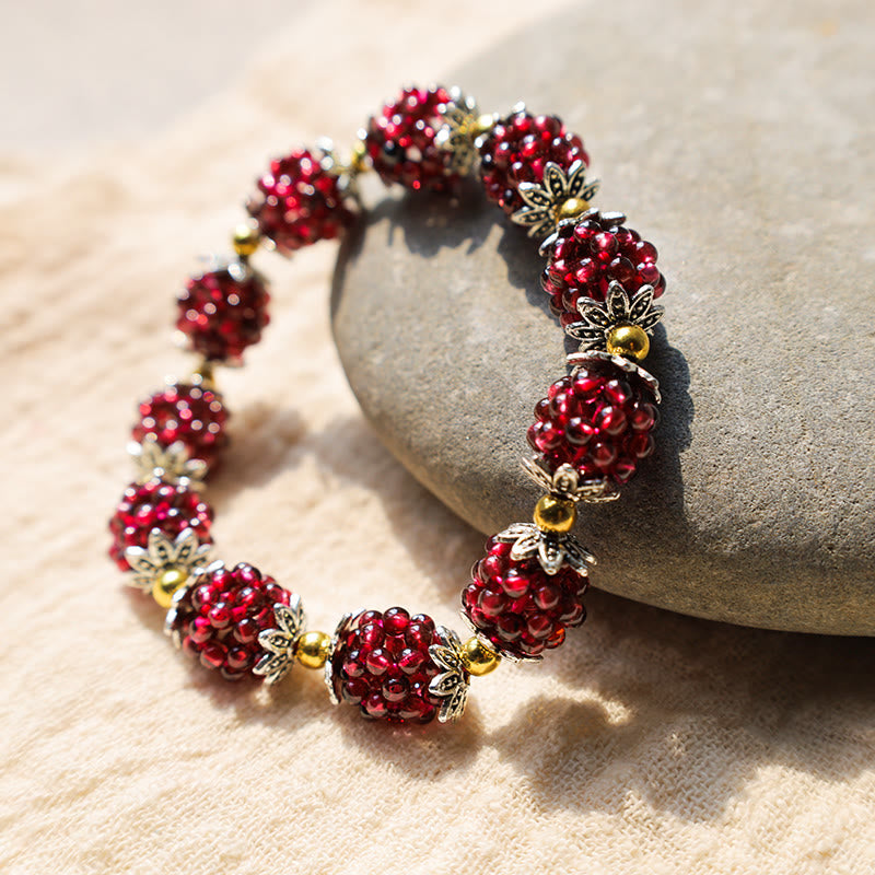 KarmaRipple's Authentic Garnet Balancing Bracelet p4