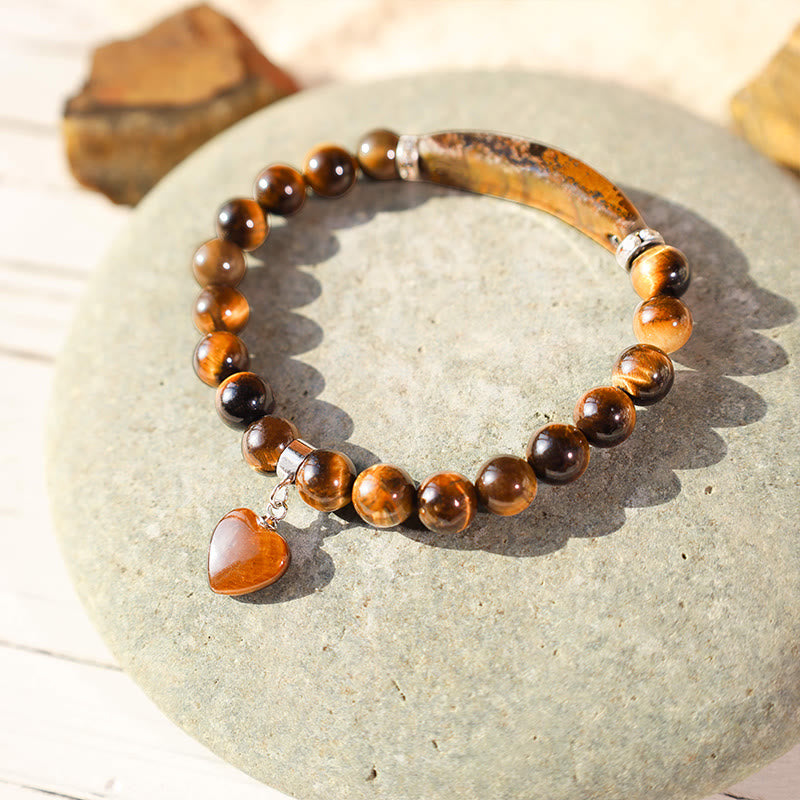 KarmaRipple's Authentic Quartz Love Heart Balancing Beadwork Bracelet p5