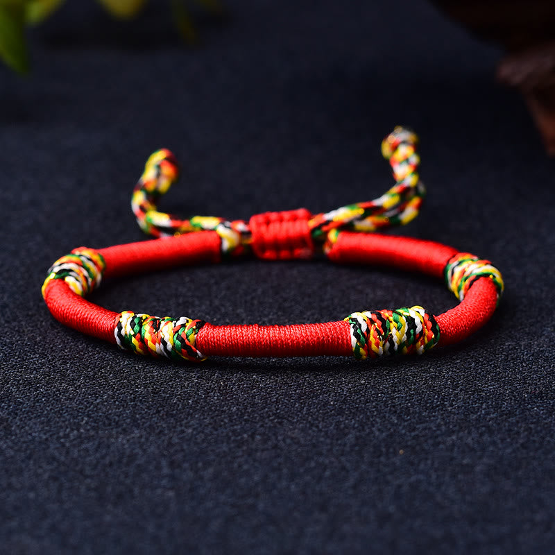 KarmaRipple's Tibetan Handmade Colorful King Kong Weave Fortunate Protection Braid String Bracelet p7