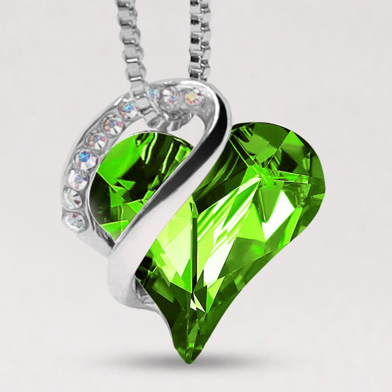 KarmaRipple's Love Heart Birthstone Balancing Energy Pendant Necklace p7