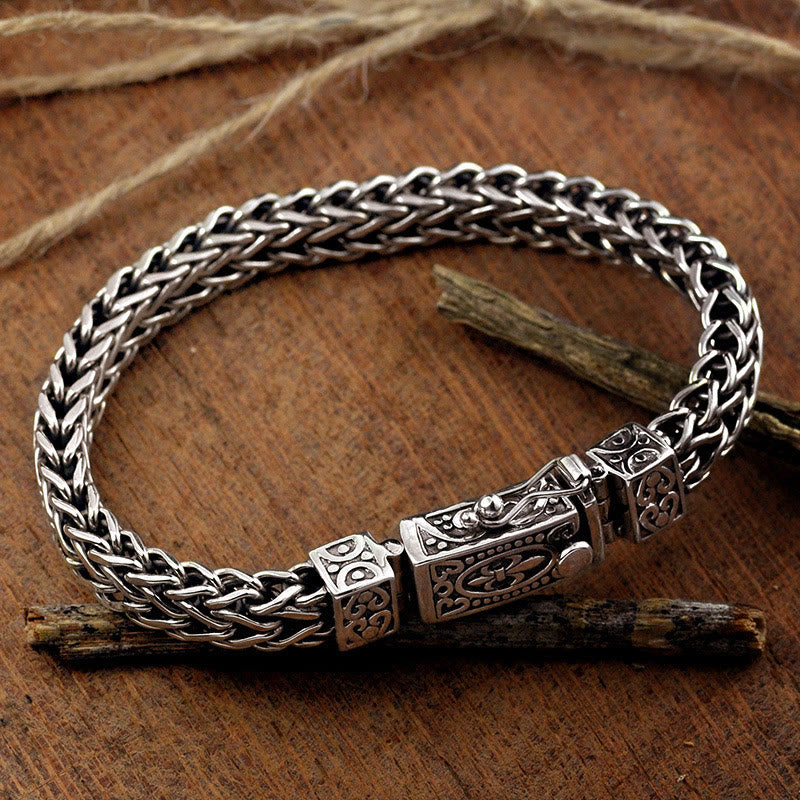 KarmaRipple's Retro Dragon Keel Woven Design Balance Balancing Bracelet p1