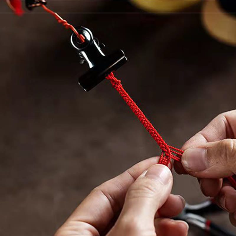 KarmaRipple's Handcrafted PiXiu Cinnabar Wealth Fortune Woven Bracelet p19