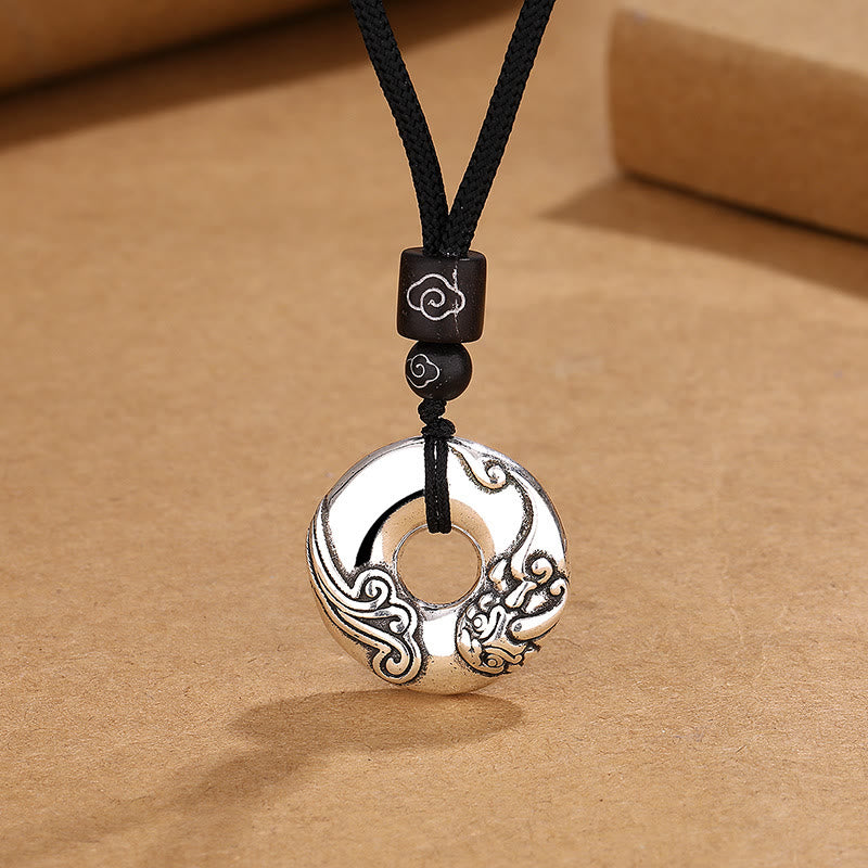 KarmaRipple's PiXiu Peace Buckle Bronze Wealth Pendant Necklace p1