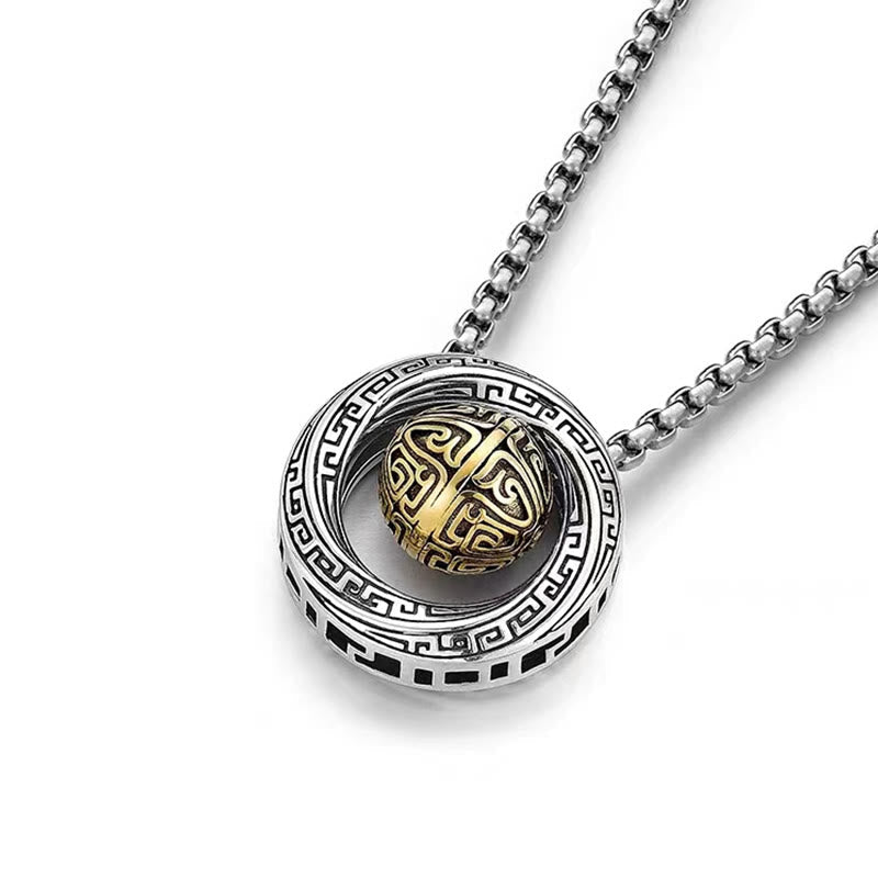 KarmaRipple's Mobius Fortunate Bead Bronze Wealth Pendant Necklace p4