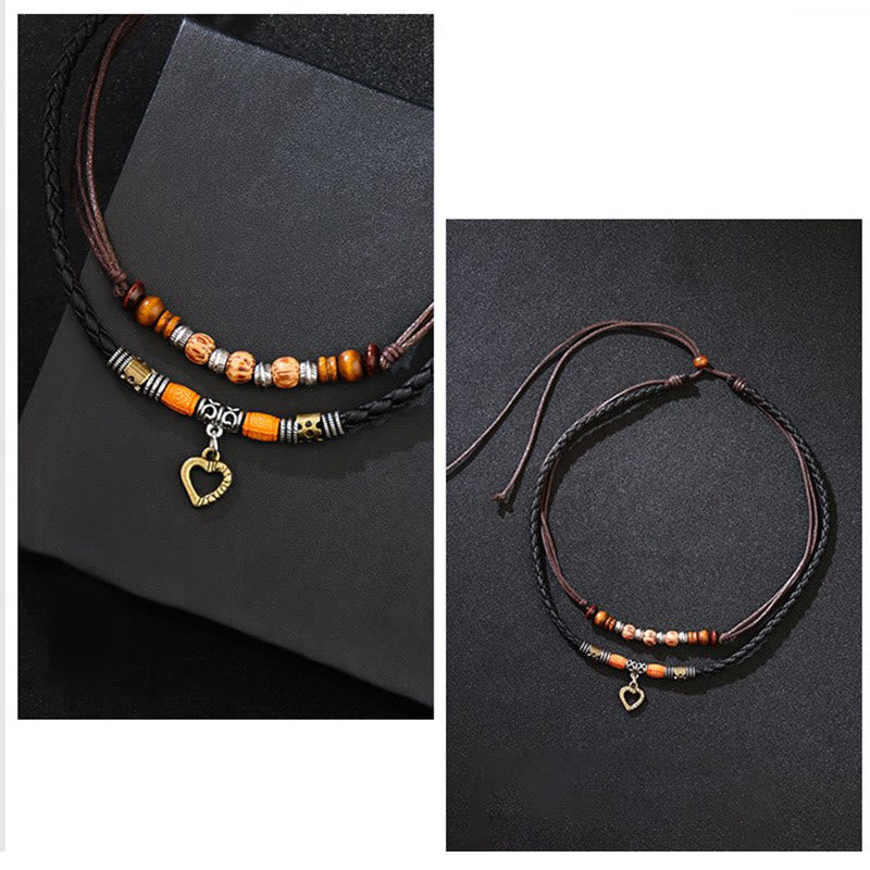 KarmaRipple's Love Heart Pattern Bead Balancing Pendant Necklace Bracelet p6