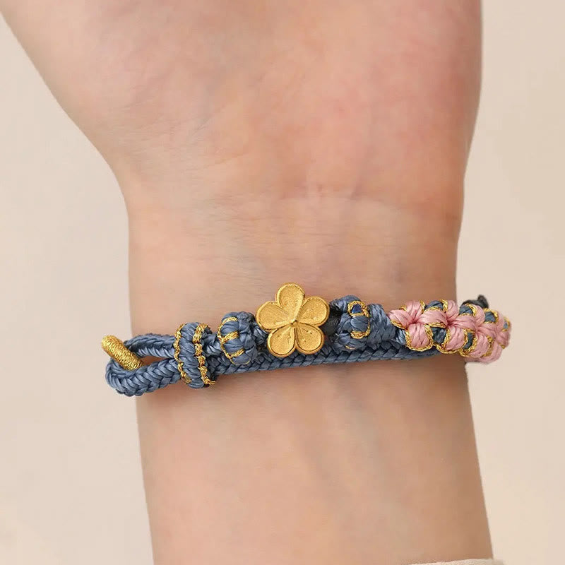 KarmaRipple's Peach Blossom Design Wealth String Bracelet p4