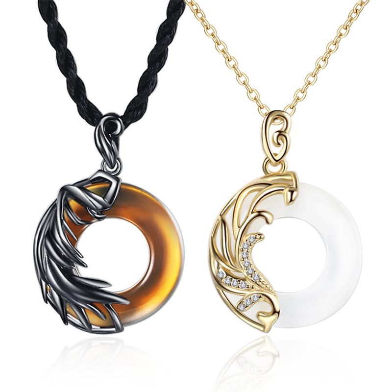 KarmaRipple's Obsidian Chalcedony Meditation Round Necklace Pendant p2