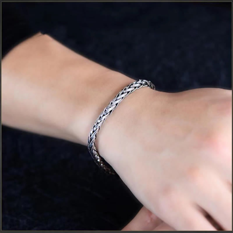KarmaRipple's Vintage Dragon Keel Woven Twisted Design Wealth Buckle Bracelet p6