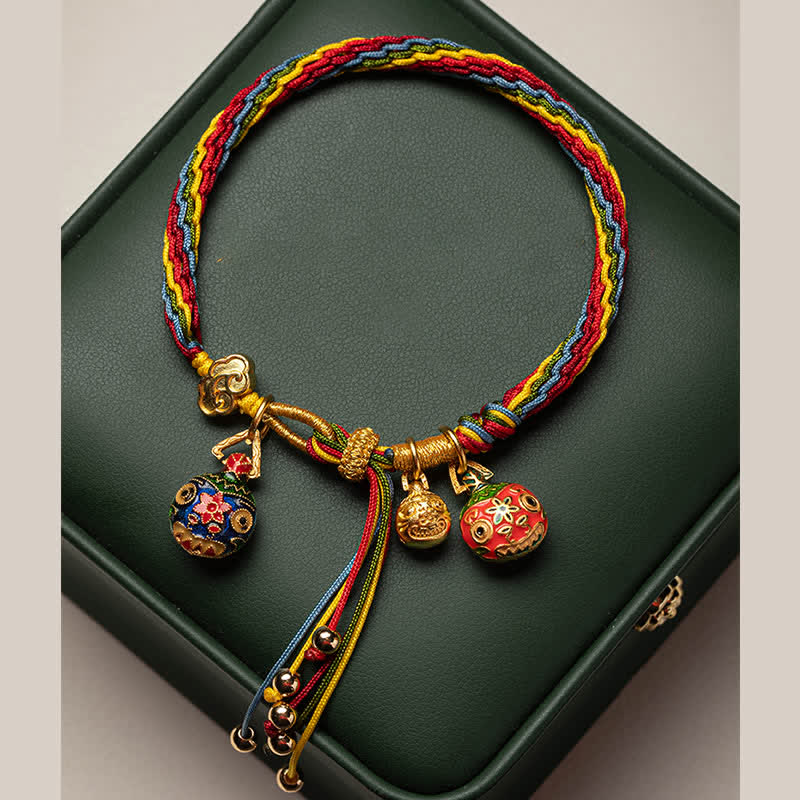 KarmaRipple's Gold Swallowing Beast Family Fortune Reincarnation Weave Colorful String Bracelet p9