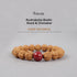 9mm / Rudraksha Bodhi Seed & Cinnabar