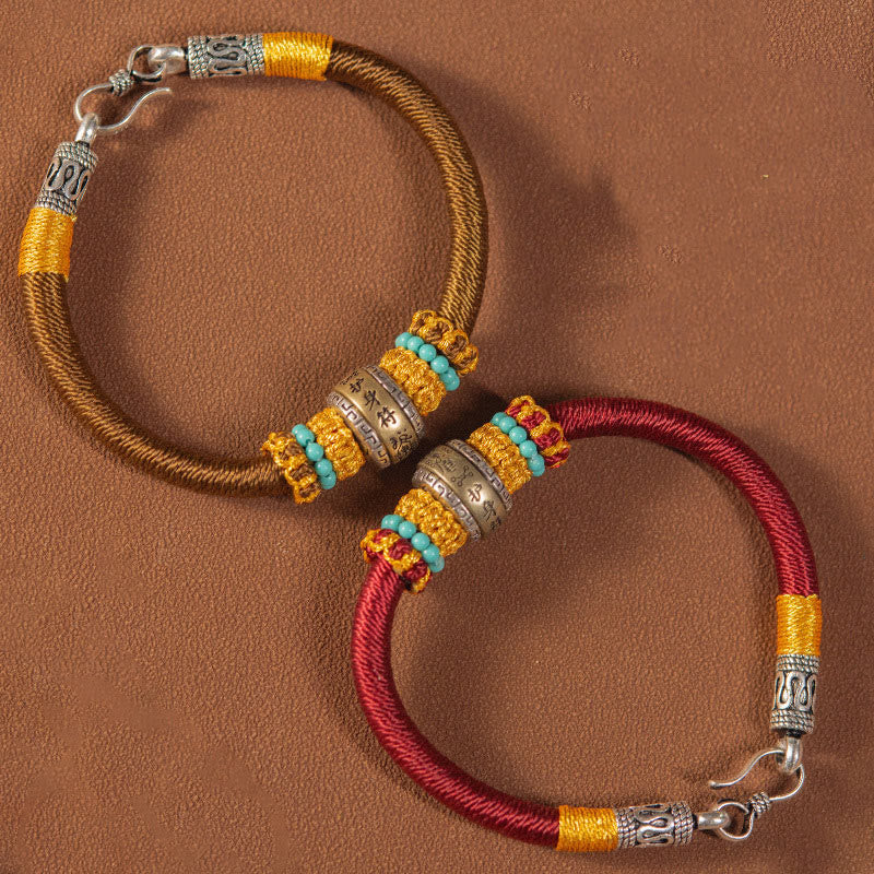KarmaRipple's Handmade Tibetan Amulet King Kong Weave Fortune Protection Woven Bracelet p3