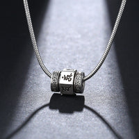 KarmaRipple's Tibetan Om Mani Padme Hum Peace Pendant Rotatable Necklace