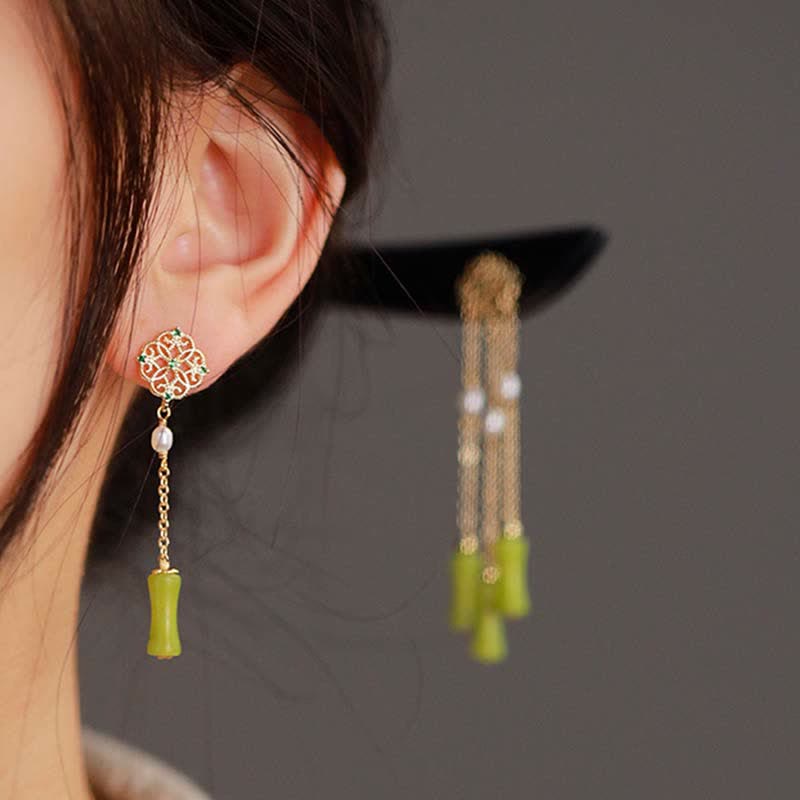 KarmaRipple's Authentic Peridot Ebony Wood Love Tassels Hairpin p5