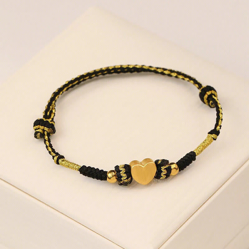 KarmaRipple's Tibet Handmade Love Heart King Kong Weave Fortune Woven Bracelet p1