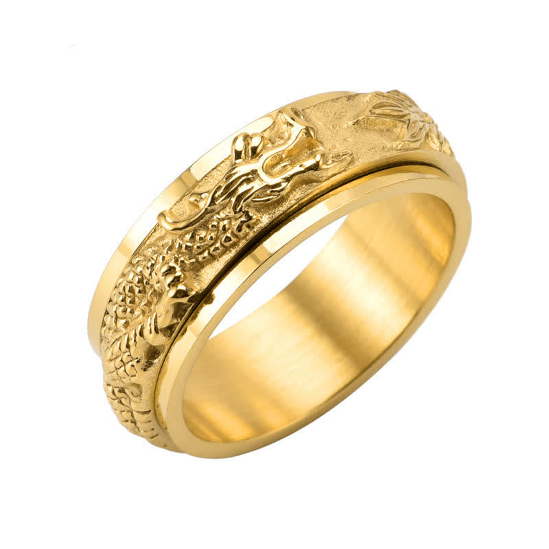 KarmaRipple's Dragon Titanium Steel Stimulation Rotatable Ring ( p15